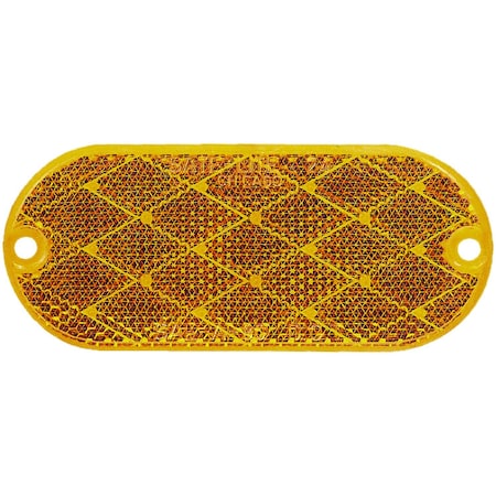 Peterson Amber Lens 438 Length x 178 Height Oblong Without Housing Adhesive Backing V480A